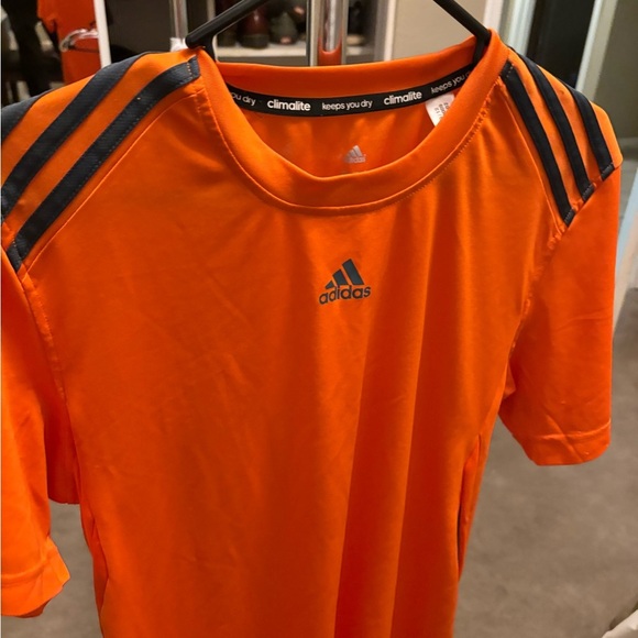 Adidas Training T-Shirt Crewneck Men's XL Short Sleeve Activewear Orange NWOT - Picture 8 of 12